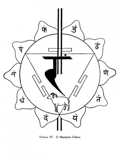 Tavola IV – Il Maṇipūra Chakra