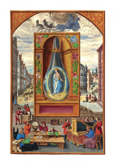 Figura XVI: Il Quarto Trattato, Quinto - Illustrazione tratta dallo Splendor Solis di Solomon Trismosin.